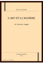 L'ART ET LA MANIERE