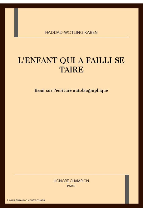 L'ENFANT QUI A FAILLI SE TAIRE