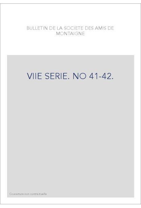 VIIE SERIE. NO 41-42.