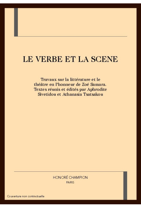 LE VERBE ET LA SCENE