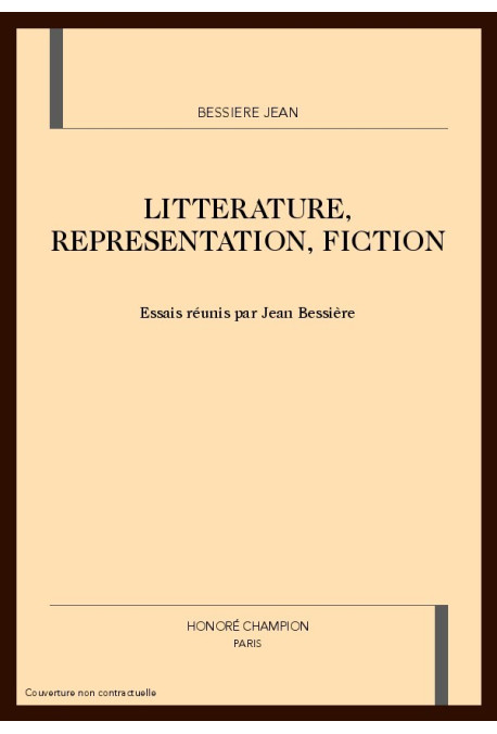 LITTERATURE, REPRESENTATION, FICTION