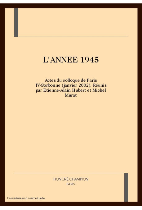 L'ANNEE 1945