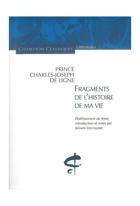 FRAGMENTS DE L'HISTOIRE DE MA VIE