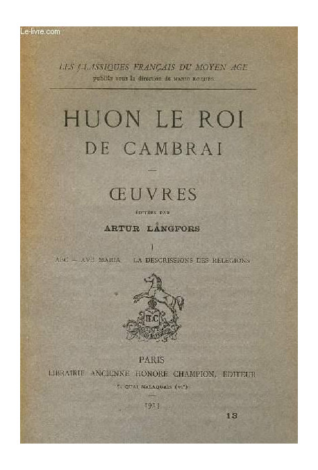 OEUVRES.(1925). TOME I (SEUL PARU) : ABC - AVE MARIA . LA DESCRIPTION DES RELIGIONS.