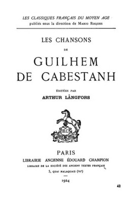 LES CHANSONS. (1924)