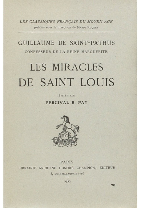 LES MIRACLES DE SAINT-LOUIS
