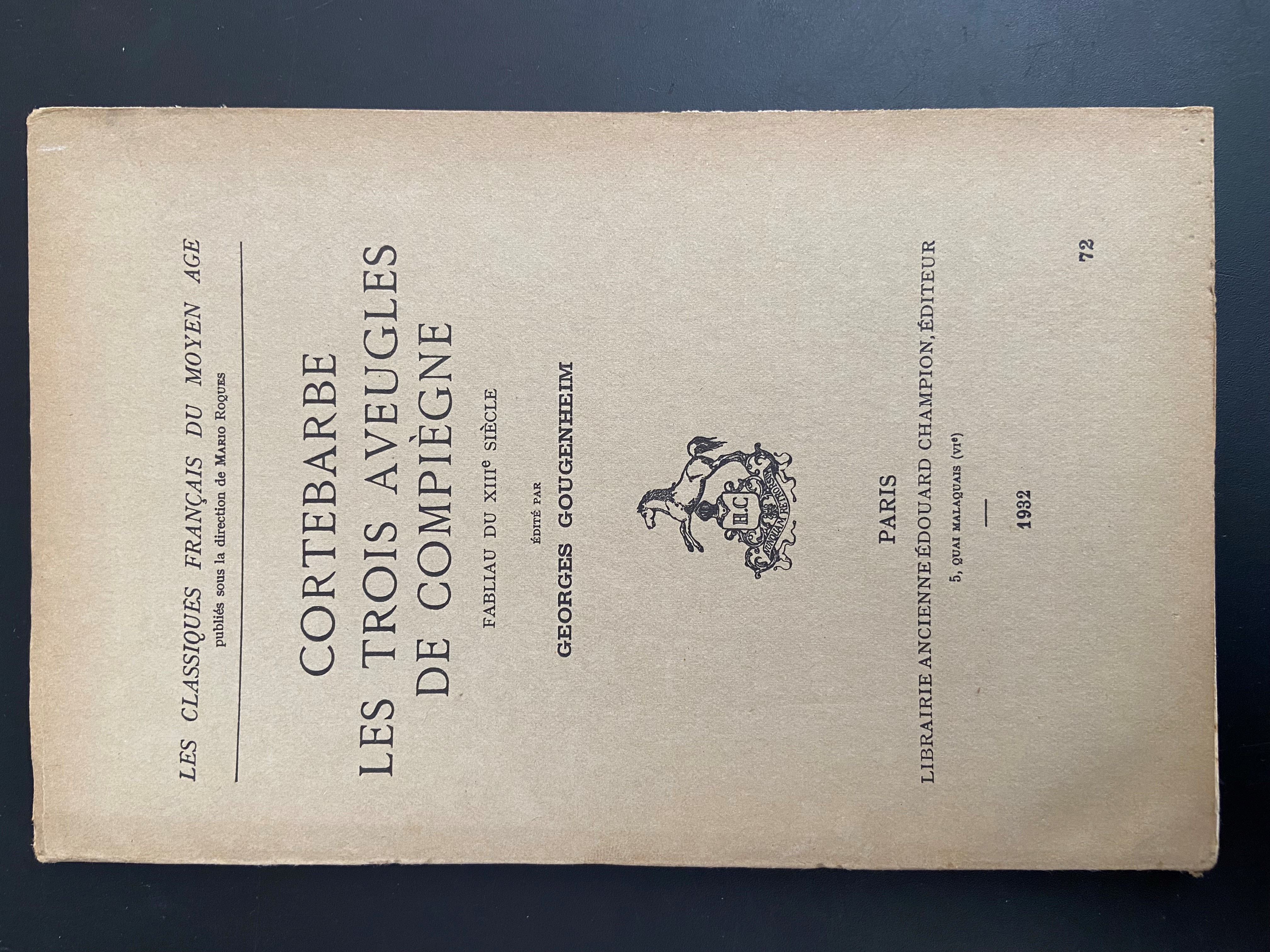 LES TROIS AVEUGLES DE COMPIÈGNE