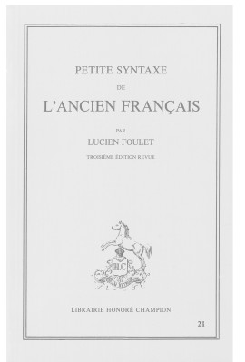 PETITE SYNTAXE DE L'ANCIEN FRANCAIS (1928)
