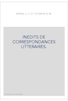 INEDITS DE CORRESPONDANCES LITTERAIRES.