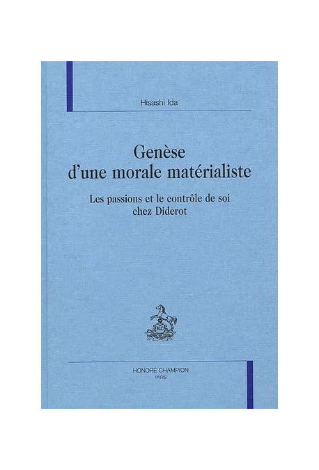 GENESE D'UNE MORALE MATERIALISTE