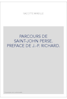 PARCOURS DE SAINT-JOHN PERSE.