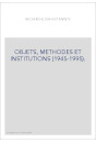 LA RECHERCHE DIX-HUITIEMISTE. OBJETS, METHODES ET INSTITUTIONS (1945-1995).