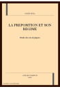 LA PREPOSITION ET SON REGIME