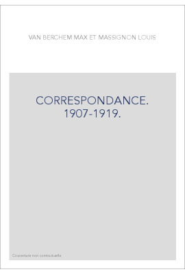 CORRESPONDANCE. 1907-1919.
