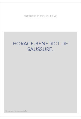 HORACE-BENEDICT DE SAUSSURE.