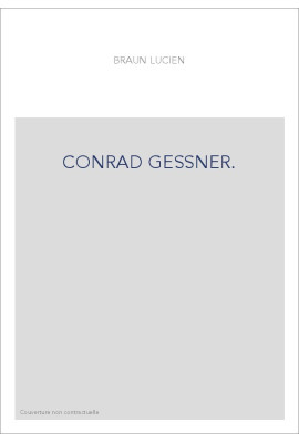 CONRAD GESSNER.