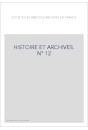 HISTOIRE ET ARCHIVES JUILLET-DECEMBRE 2002