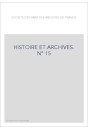 HISTOIRE ET ARCHIVES, JANVIER-JUIN 2004