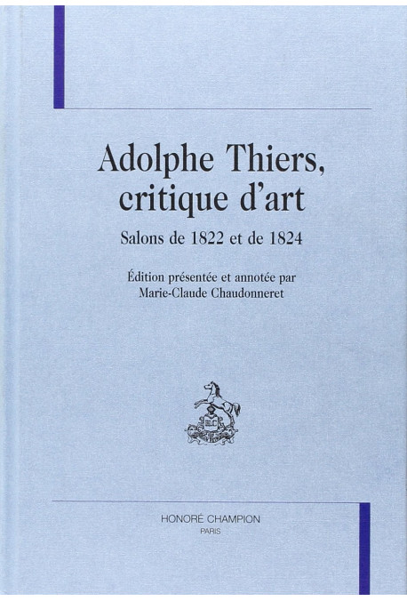 ADOLPHE THIERS, CRITIQUE D'ART