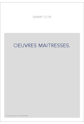 OEUVRES MAITRESSES.