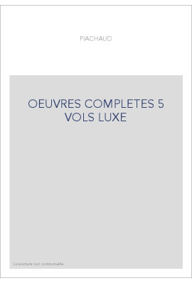 OEUVRES COMPLETES 5 VOLS LUXE