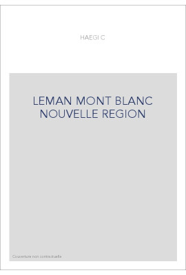 LEMAN MONT BLANC NOUVELLE REGION