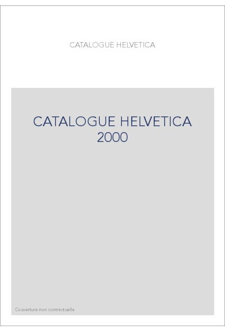 CATALOGUE HELVETICA 2000