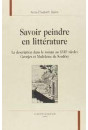SAVOIR PEINDRE EN LITTERATURE