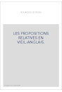 LES PROPOSITIONS RELATIVES EN VIEIL-ANGLAIS.