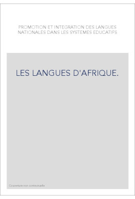 LES LANGUES D'AFRIQUE.