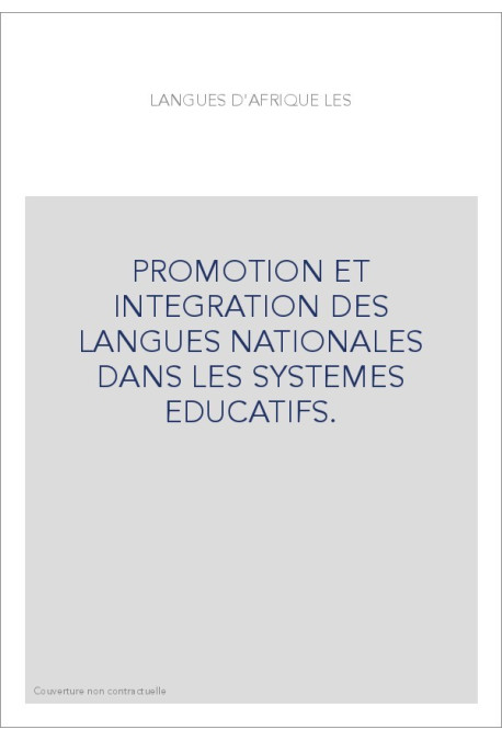 LES LANGUES D'AFRIQUE