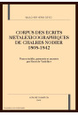 CORPUS DES ECRITS METALEXICOGRAPHIQUES DE CHARLES NODIER (1808-1842)