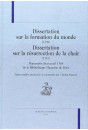 DISSERTATION SUR LA FORMATION DU MONDE (1738) - DISSERTATION SUR LA RÉSURRECTION DE LA CHAIR (1743)