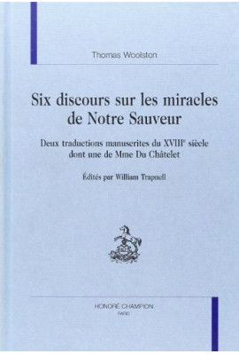 SIX DISCOURS SUR LES MIRACLES DE NOTRE SAUVEUR