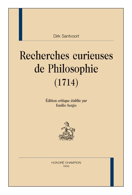 RECHERCHES CURIEUSES DE PHILOSOPHIE (1714)