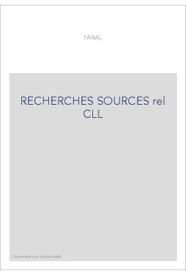RECHERCHES SUR LES SOURCES LATINES DES CONTES ET ROMANS COURTOIS DU MOYEN AGE.