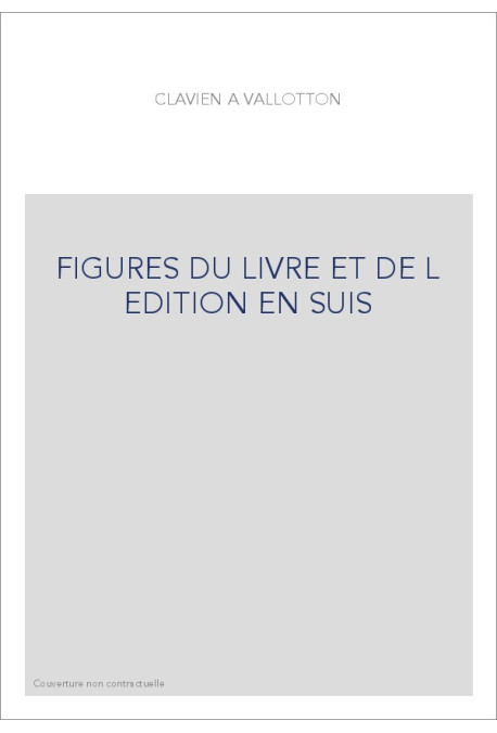 FIGURES DU LIVRE ET DE L EDITION EN SUIS