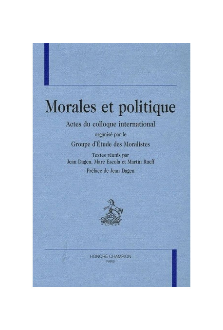 MORALES ET POLITIQUES