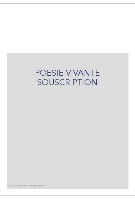 POESIE VIVANTE MELANGES ALBERT-BIROT A