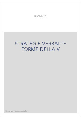 STRATEGIE VERBALI E FORME DELLA V
