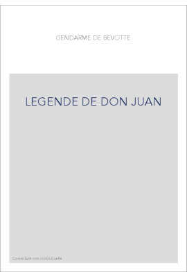 LEGENDE DE DON JUAN
