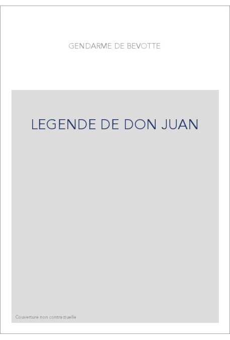 LEGENDE DE DON JUAN