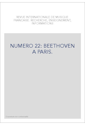 NUMERO 22: BEETHOVEN A PARIS.