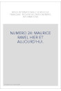 NUMERO 24: MAURICE RAVEL HIER ET AUJOURD'HUI.