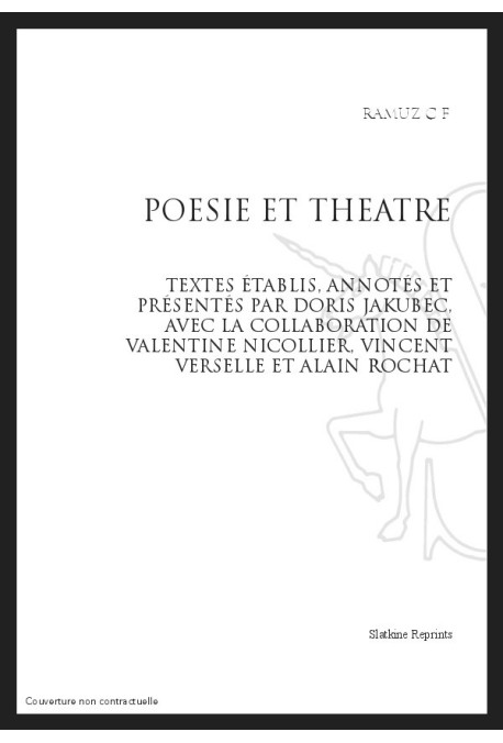 OEUVRES COMPLETES X. POESIE ET THEATRE