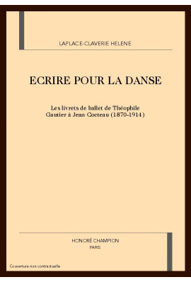ECRIRE POUR LA DANSE