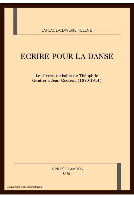 ECRIRE POUR LA DANSE