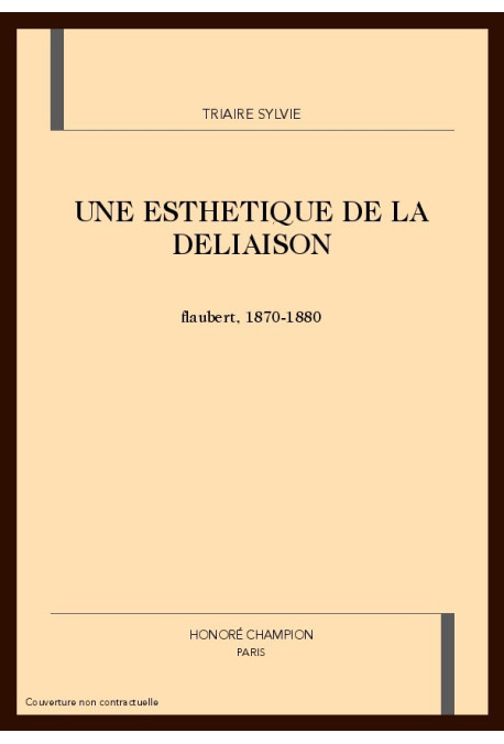 UNE ESTHETIQUE DE LA DELIAISON