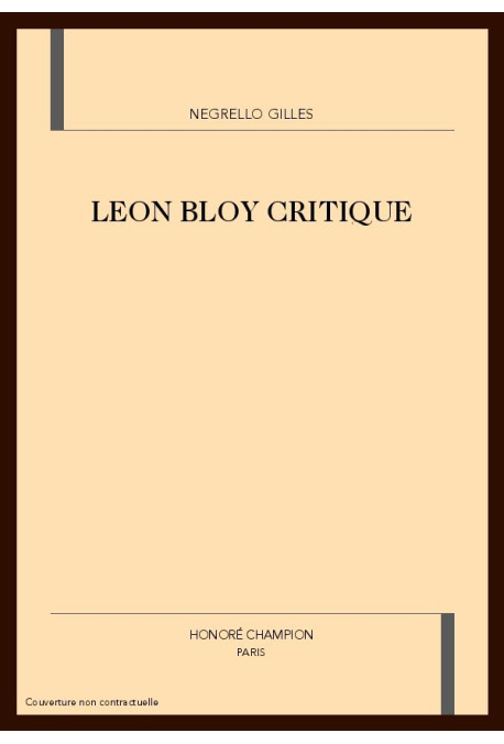 LEON BLOY CRITIQUE