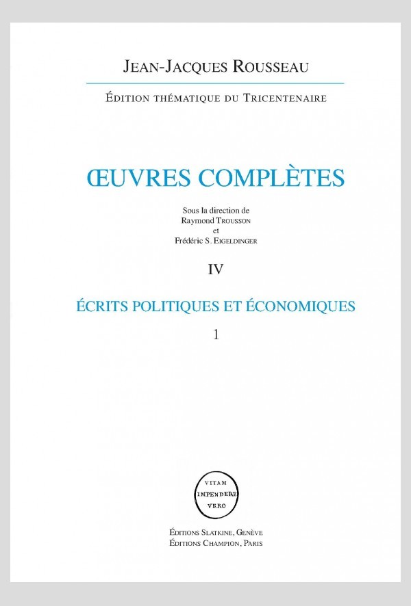 ÉCRITS POLITIQUES ET ÉCONOMIQUES   VOL 1